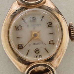 12K Gold Filled Elmont 17-Jewel Ladies Watch
